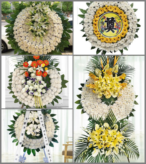 山西长治壶关县五龙山乡道安村花圈速递